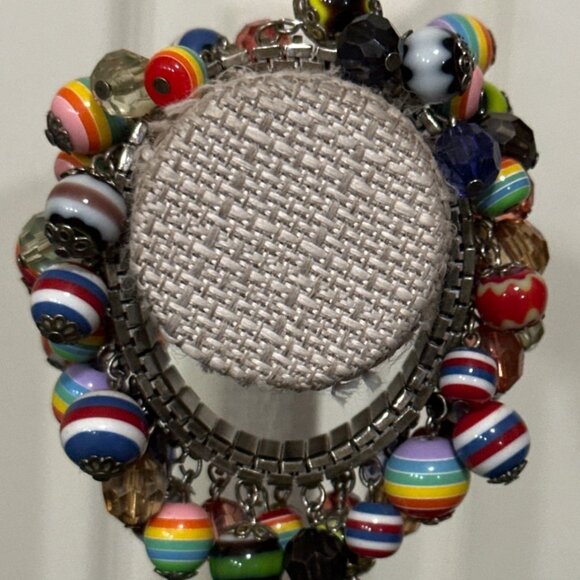 Mixed Lot of 6 Multicolored Women's Unbranded Fashion Costume Jewelry Bracelets - Picture 16 of 16